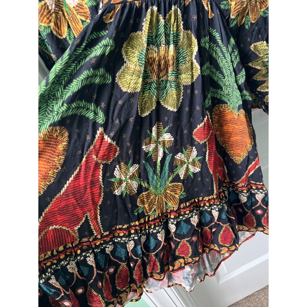 Farm Rio Womens Mini Dress Brilho Boho Festival Size M - Picture 3 of 6